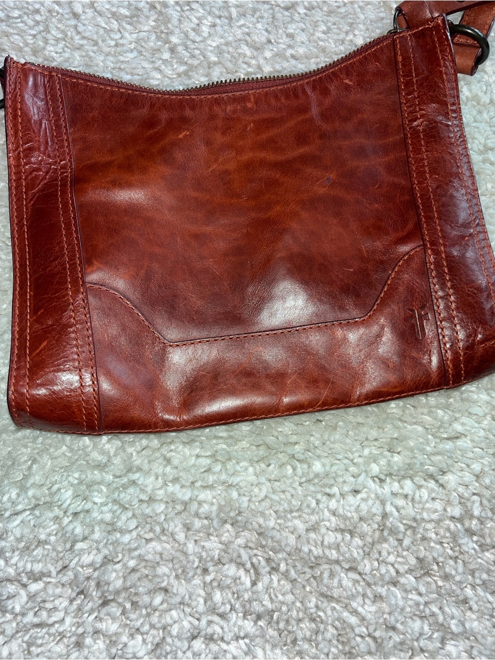 Frye leather crossbody messenger bag - Picture 2 of 14